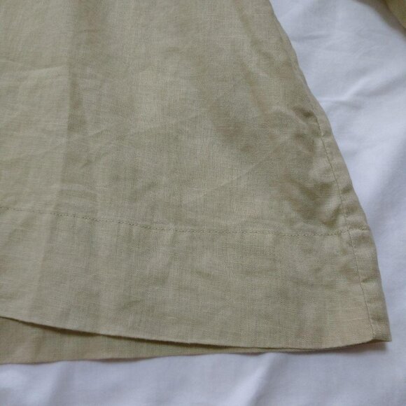 Cagey Linen Blouse 3/4 Sleeves Shirt Size L - Picture 4 of 6